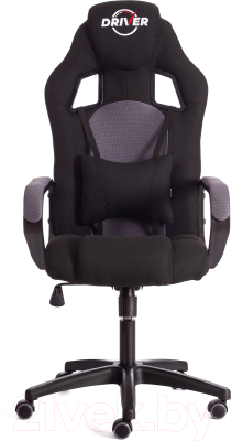 Кресло геймерское Tetchair Driver ткань (черный/серый)
