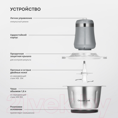 Измельчитель-чоппер Galaxy GL 2367