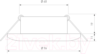 Точечный светильник Elektrostandard 2180 MR16 CL