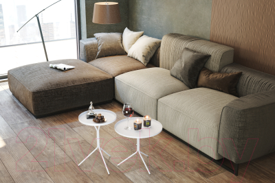 Комплект журнальных столиков Sheffilton SHT-CT11/CT11-2 (белый муар)