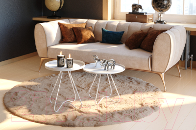 Комплект журнальных столиков Sheffilton SHT-CT3/CT3-2 (белый муар)