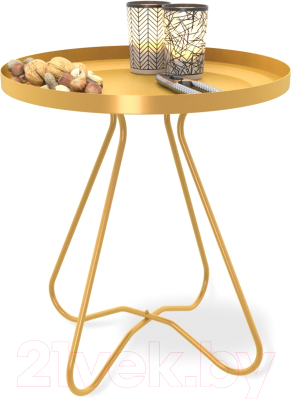 Комплект журнальных столиков Sheffilton SHT-CT3/CT3-2 (золото)