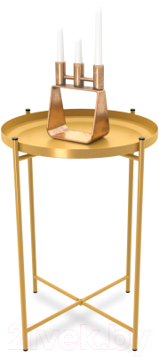 Комплект журнальных столиков Sheffilton SHT-CT8/CT8-2 (золото)