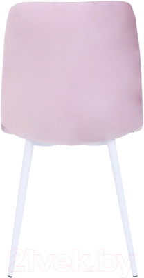 Стул AksHome Violin (пыльная роза велюр/белый)