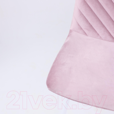 Стул AksHome Violin (пыльная роза велюр/белый)