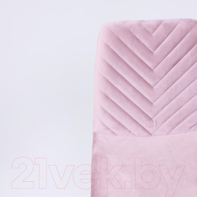 Стул AksHome Violin (пыльная роза велюр/белый)