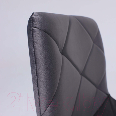 Стул AksHome Gill (темно-серый велюр/черный)