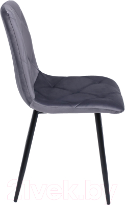 Стул AksHome Gill (темно-серый велюр/черный)