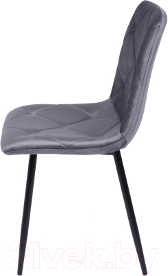 Стул AksHome Gill (темно-серый велюр/черный)