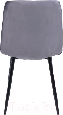 Стул AksHome Gill (темно-серый велюр/черный)