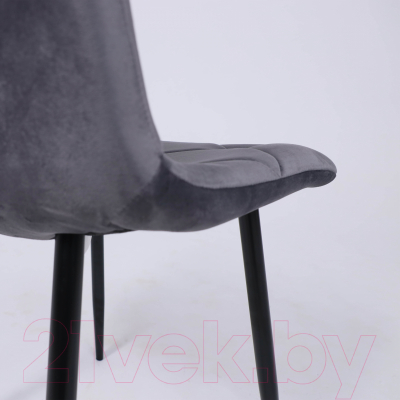 Стул AksHome Gill (темно-серый велюр/черный)