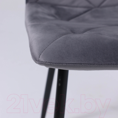 Стул AksHome Gill (темно-серый велюр/черный)