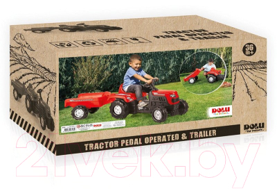 Каталка детская Dolu Ranchero с прицепом / 8146