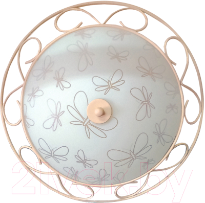 Потолочный светильник Элетех Бабочки 500 НПБ 01-3х60-161 / 1005205866 (матовый белый) - фото