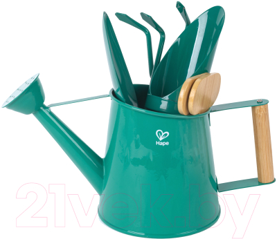 Набор игрушек для песочницы Hape Набор садовых инструментов / E5584_HP - фото