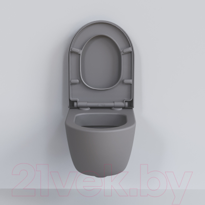 Унитаз подвесной Ambassador Abner / 103T20301R (серый матовый)