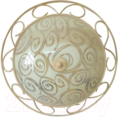 Потолочный светильник Элетех Фурия 300 НПБ 01-2x60-118 / 1005205858 (матовый шампань) - фото