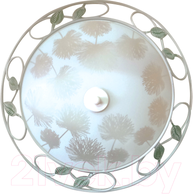 Потолочный светильник Элетех Флос 300 НПБ 01-2x60-119 / 1005205875 (матовый белый) - фото