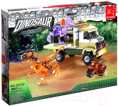 Конструктор Keyixing Диноленд. Сражение с хищниками / 4351970 - фото