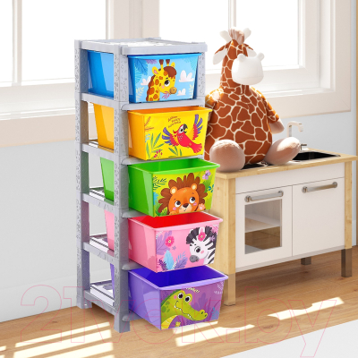 Комод пластиковый Соломон Веселый зоопарк / 4758970
