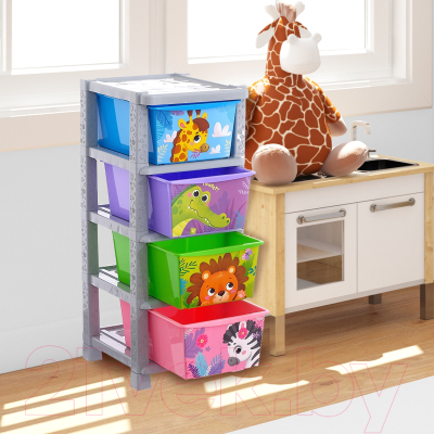 Комод пластиковый Соломон Веселый зоопарк / 4758971