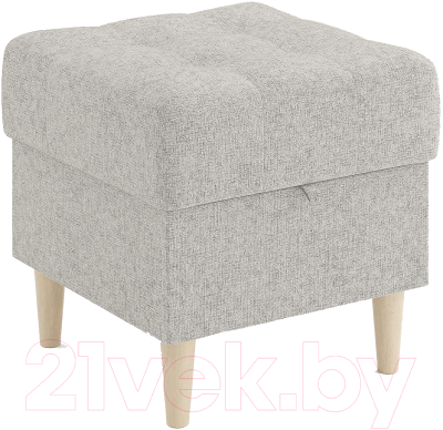 Пуф Сонум Norton 45-45 (кашемир латте/бук) - фото