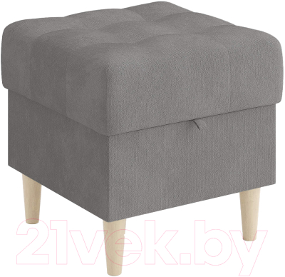 Пуф Сонум Norton 45-45 (лофти серый/бук) - фото