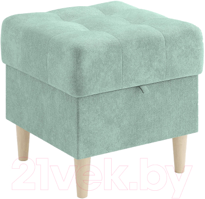Пуф Сонум Norton 45-45 (микровелюр селадон/бук) - фото