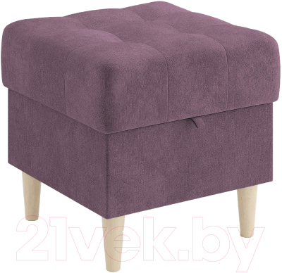 Пуф Сонум Norton 45-45 (микровелюр лаванда/бук) - фото