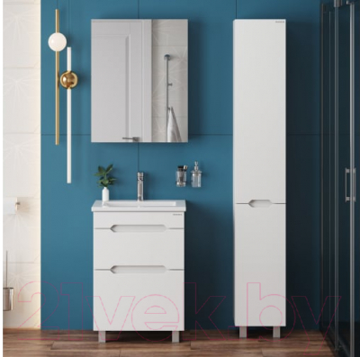 Шкаф-пенал для ванной Onika Айленд 30 / 403081 (белый)