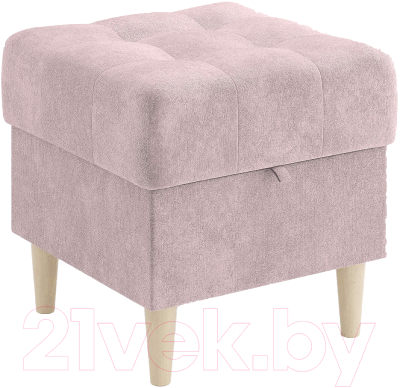 Пуф Сонум Norton 45-45 (микровелюр лиловый/бук) - фото