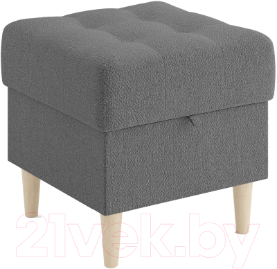 Пуф Сонум Norton 45-45 (рогожка графит/бук) - фото