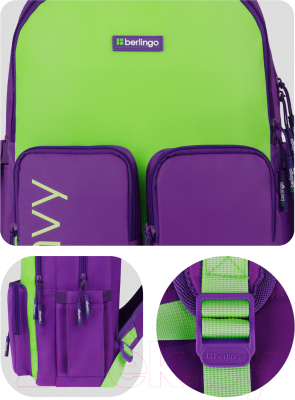 Рюкзак Berlingo Envy / RU09195 (зеленый)