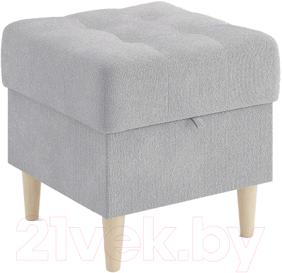 Пуф Сонум Norton 45-45 (эвита пепельный/бук) - фото