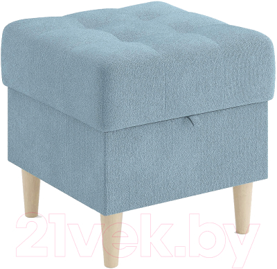 Пуф Сонум Norton 45-45 (эвита голубой/бук) - фото