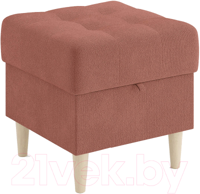 Пуф Сонум Norton 45-45 (эвита терракотовый/бук) - фото