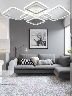 Потолочный светильник Mirastyle Диод CF-16070/4+2 WH ML