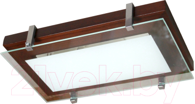 Потолочный светильник Элетех Полесье 280x160 НББ 06-40 М40 ИМ / 1005205883 (белый/венге/хром) - фото