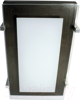 Потолочный светильник Элетех Полесье 280x160 НББ 06-40 М40 ИМ / 1005205883 (белый/венге/хром)