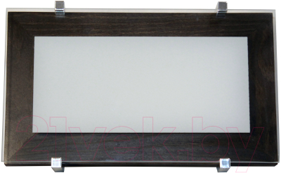 Потолочный светильник Элетех Полесье 280x160 НББ 06-40 М40 ИМ / 1005205883 (белый/венге/хром)