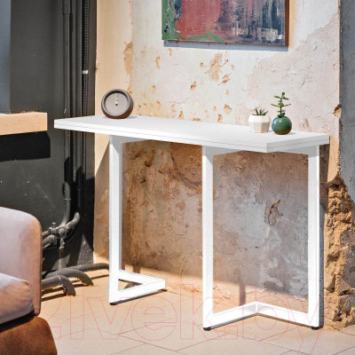 Обеденный стол Millwood Арлен 3 38-76x110x76 (белый/металл белый)