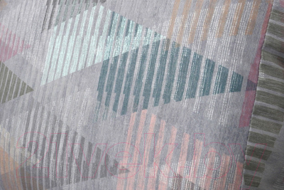 Тахта DiArt Студент левая (велюр Inside Grey/Ultra Stone)