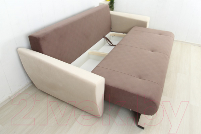 Диван DiArt Аспен (велюр Ultra Sahara/Ultra Ginger)