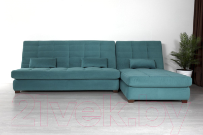Диван угловой DiArt Соната 2 (велюр Dream Mint)