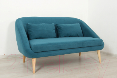 Диван DiArt Каприз 2П (велюр Ultra Atlantic/ножки светлые)