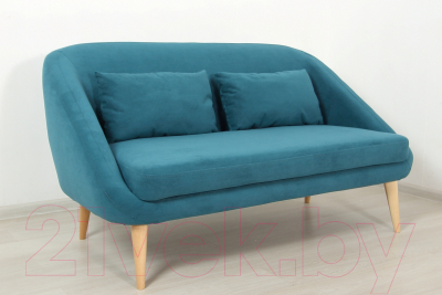 Диван DiArt Каприз 2П (велюр Ultra Atlantic/ножки светлые)