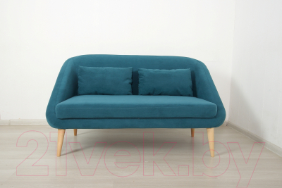 Диван DiArt Каприз 2П (велюр Ultra Atlantic/ножки светлые)