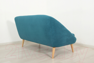 Диван DiArt Каприз 2П (велюр Ultra Atlantic/ножки светлые)