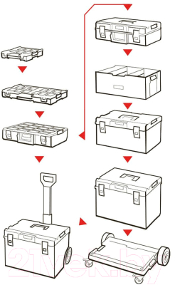 Ящик для инструментов QBrick System One 450 Profi / 5901238245940 (черный)