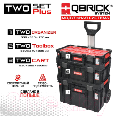 Ящик для инструментов QBrick System Two Set Plus Qstwo / 5901238251248
